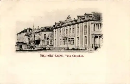 Ak Nieuport Bains Nieuport Westflandern, Villa Crombez