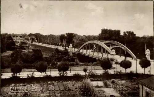 Ak Magdeburg an der Elbe, Ebertbrücke