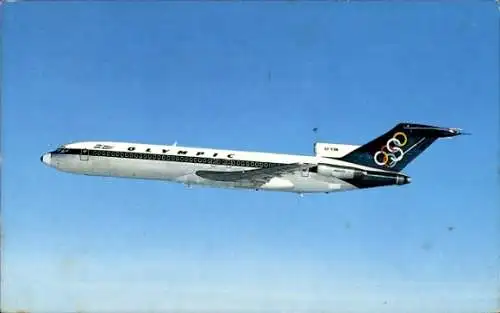 Ak Griechisches Passagierflugzeug, Olympic Airways, Boeing 727 200