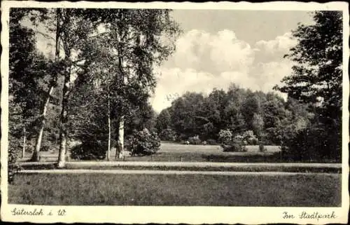 Ak Gütersloh in Westfalen, Im Stadtpark