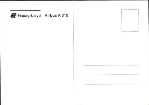 Ak Deutsches Passagierflugzeug, Hapag Lloyd Airbus A310, Landung, Teneriffa, Kanaren