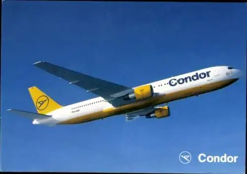 Ak Deutsches Passagierflugzeug, Condor, Boeing 767, D ABUF