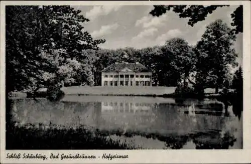 Ak Hofgeismar in Hessen, Schloss Schönburg, Bad Gesundbrunnen