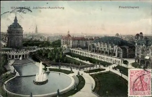 Ak Mannheim in Baden, Friedrichsplatz, Jubiläums-Ausstellung