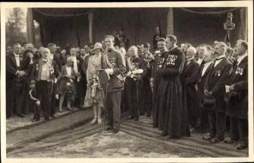 Ak Mons Wallonien Hennegau, Leopold III, Astrid von Schweden, 1928