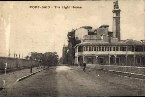 Ak Port Said Ägypten, Der Leuchtturm