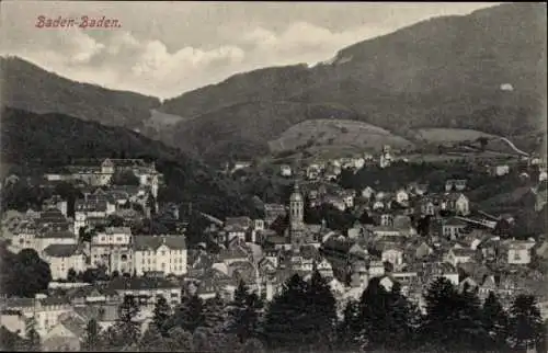 Ak Baden Baden am Schwarzwald, Gesamtansicht