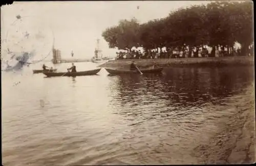 Foto Ak Konstanz am Bodensee, Ufer, Hafen, Boote