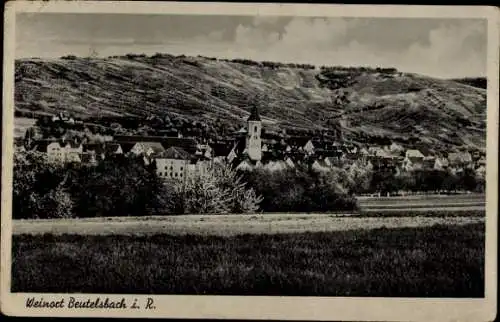 Ak Beutelsbach Weinstadt in Württemberg, Panorama, Kirche