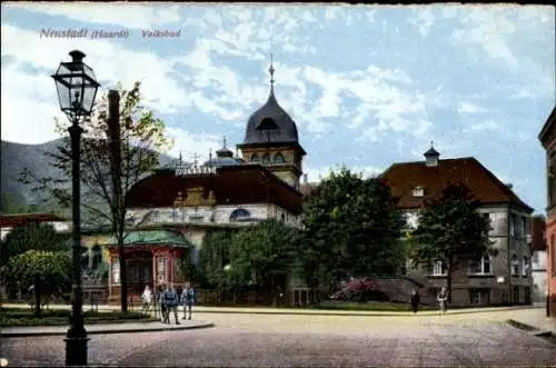 Ak Neustadt an der Haardt Neustadt an der Weinstraße, Volksbad