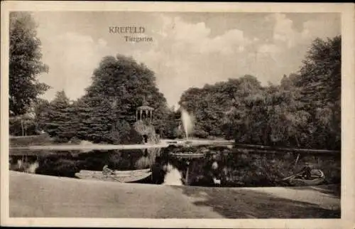 Ak Krefeld am Niederrhein, Tiergarten