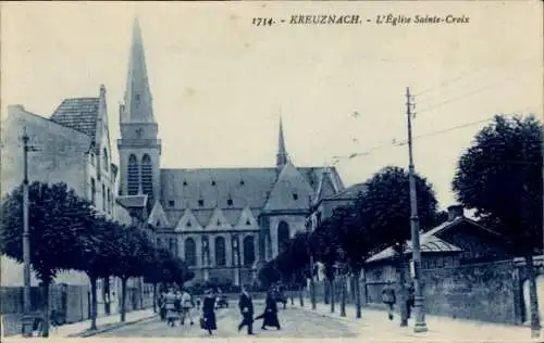 Ak Bad Kreuznach in Rheinland Pfalz, Kirche Heiliges Kreuz