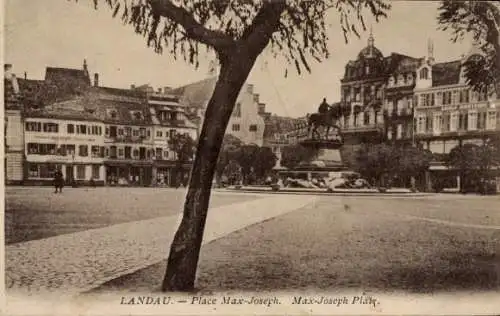 Ak Landau in der Pfalz, Max-Joseph Platz