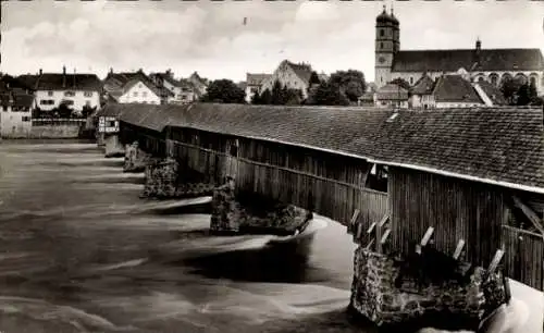 Ak Bad Säckingen am Hochrhein, Brücke, Kirche