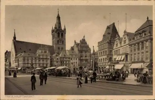 Ak Trier an der Mosel, Hauptmarkt