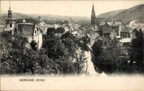 Ak Gemünd Schleiden in der Eifel, Teilansicht, Kirche