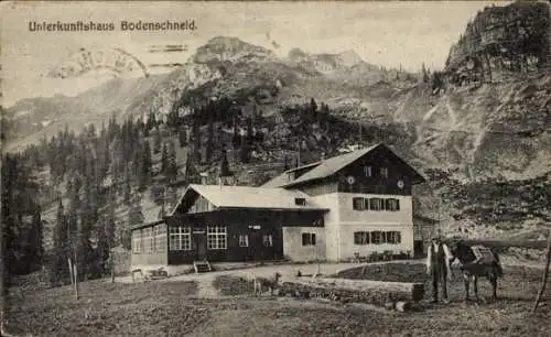 Ak Bodenschneid Schliersee in Oberbayern, Unterkunftshaus Bodenschneid