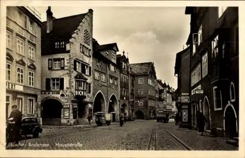 Ak Lindau am Bodensee Schwaben, Hauptstraße