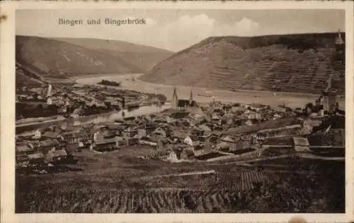 Ak Bingen am Rhein, Bingerbrück, Panorama