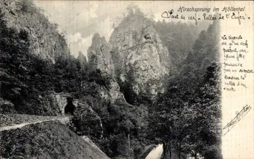 Ak Buchenbach im Schwarzwald, Hirschsprung im Höllental