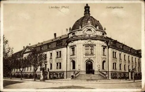 Ak Landau in der Pfalz, Justizgebäude