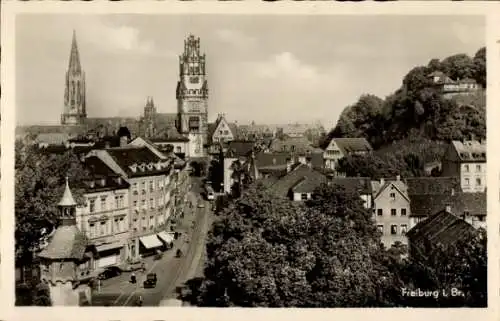 Ak Freiburg im Breisgau, Münster, Schwabentor, Greiffeneggschlössle