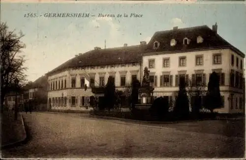 Ak Germersheim am Rhein, Bureau de la Place