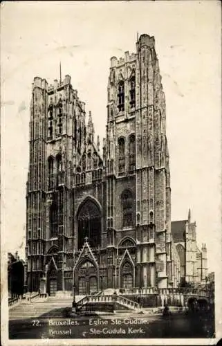 Ak Brüssel Brüssel, Kirche Sainte Gudule