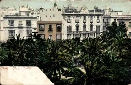 Ak Cádiz Andalucía, Plaza Castelar