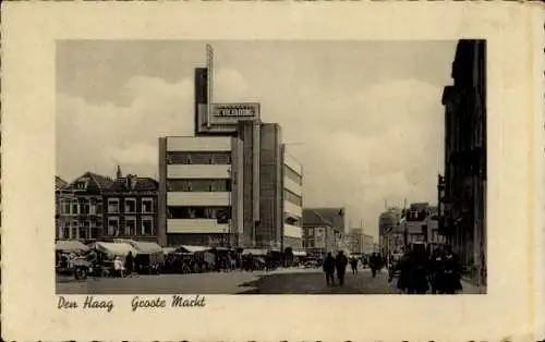 Passepartout Ak Den Haag Südholland Niederlande, Groote Markt