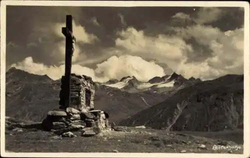 Ak Bielerhöhe Vorarlberg, Kreuz