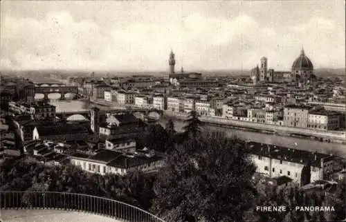 Ak Firenze Florenz Toscana, Panorama