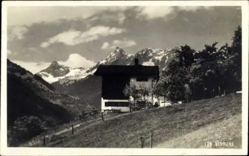 Ak Schruns in Vorarlberg, Teilansicht