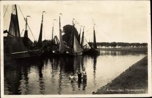 Ak Arnemuiden Zeeland, Hafen, Boote