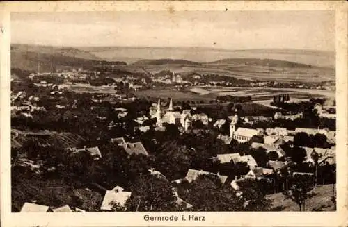 Ak Gernrode Quedlinburg im Harz, Gesamtansicht