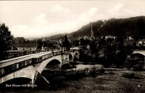 Ak Bad Kösen Naumburg an der Saale, Brücke