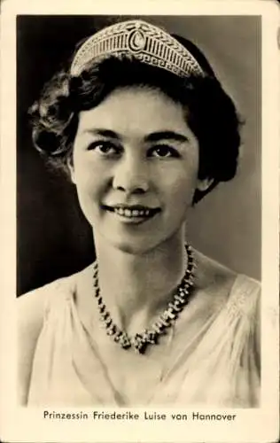 Ak Prinzessin Friederike Luise von Hannover, Portrait