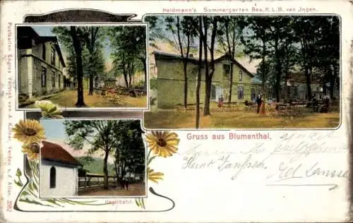 Ak Blumenthal Bremen, Heidmanns Sommergarten, Kegelbahn