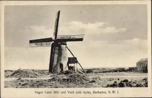 Ak Barbados, Sugar Cane Mill and Yard, old style