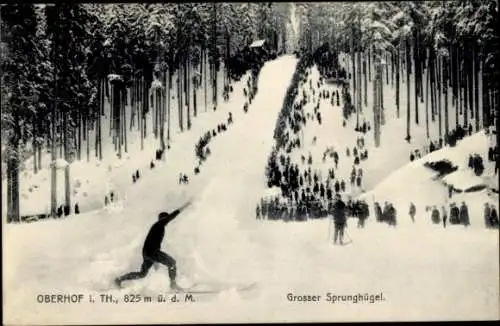 Ak Oberhof  in Thüringen, Großer Sprunghügel