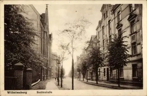 Ak Hamburg Wilhelmsburg, Buddestraße