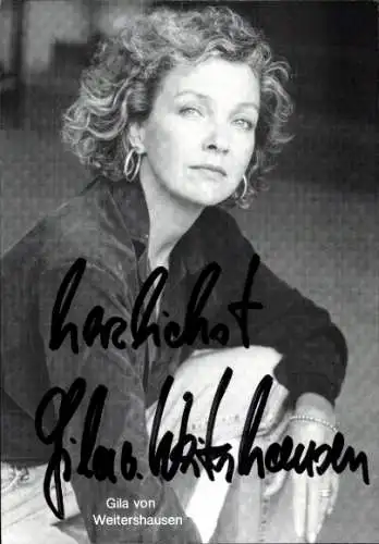 Ak Schauspielerin Gila von Weitershausen, Portrait, Autogramm