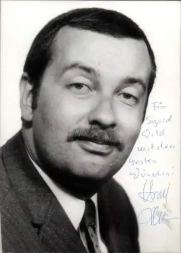 Ak Schauspieler Harald Schreiber, Portrait, Autogramm