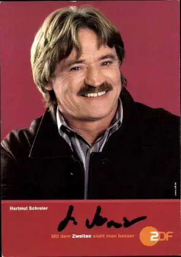 Ak Schauspieler Hartmut Schreier, Portrait, Autogramm