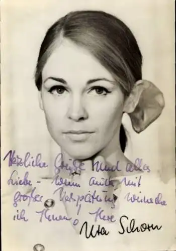 Ak Schauspielerin Uta Schorn, Portrait, Autogramm