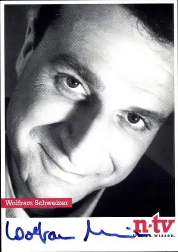 Ak Schauspieler Wolfram Schweizer, Portrait, Autogramm