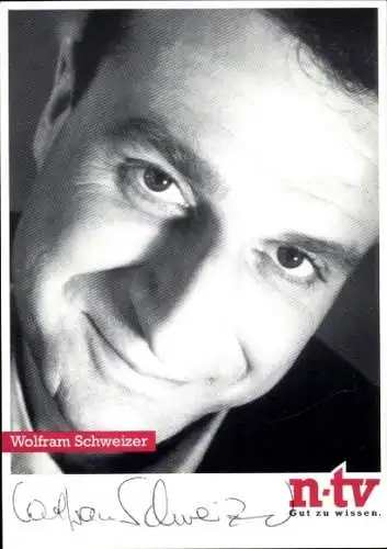 Ak Schauspieler Wolfram Schweizer, Portrait, Autogramm