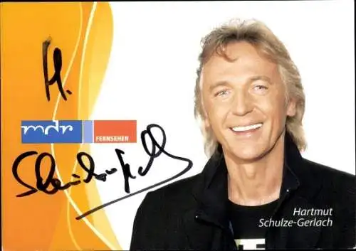 Ak Fernsehmoderator Hartmut Schulze-Gerlach, Portrait, Autogramm