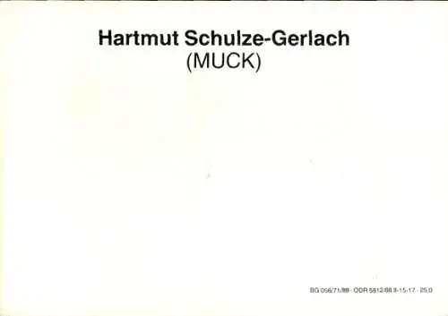 Ak Fernsehmoderator Hartmut Schulze-Gerlach MUCK, Portrait, Autogramm