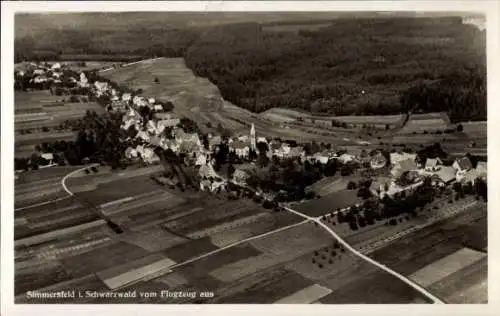 Ak Simmersfeld im Schwarzwald, Fliegeraufnahme